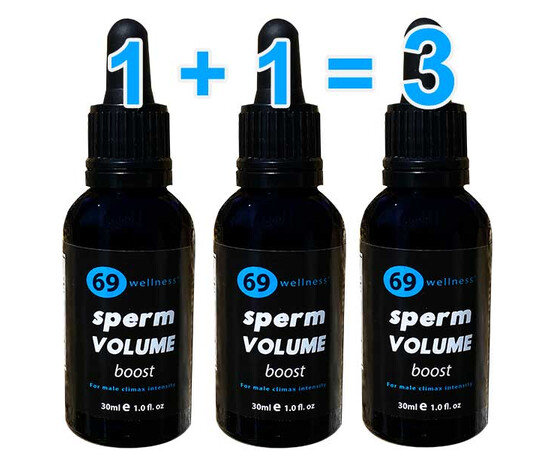 1+1=3 Gotas para más esperma Aumentar el volumen de esperma sex shop