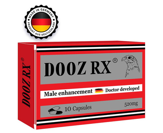 DOOZ Rx 10 cápsulas para una erección fuerte - estimulante sexual sex shop