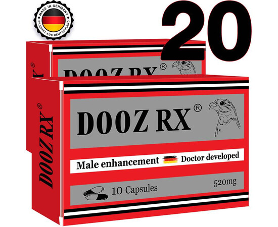 DOOZ Rx 20 cápsulas para una erección fuerte sex shop