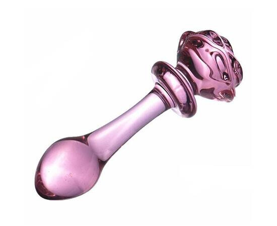 Анален разширител Pink Rose Glass мнения и цена с намаление от sex shop